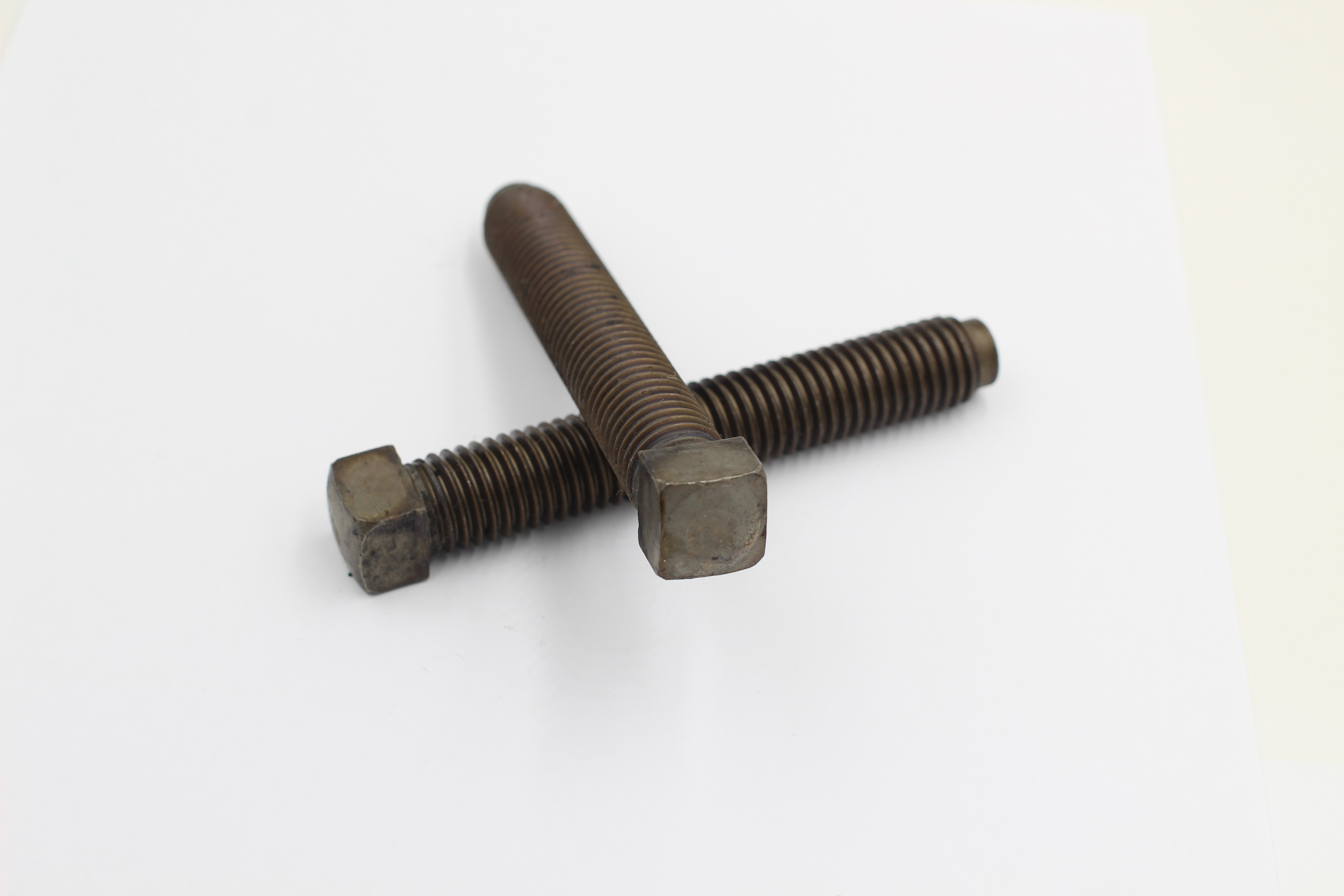 Square Head Set Screws (Jack Bolts) - Cup Pt., Dog Pt. - Brown Bolt